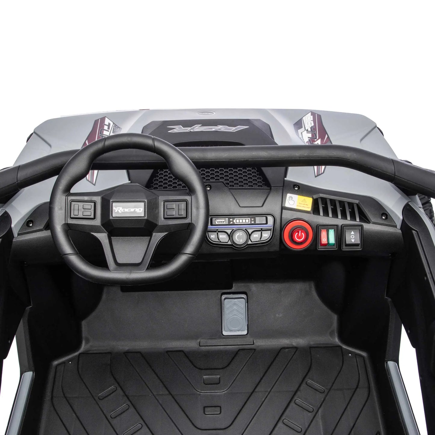 Trail Runner 24V 4WD Kids Ride-On UTV with R/C Parental Remote | Gray