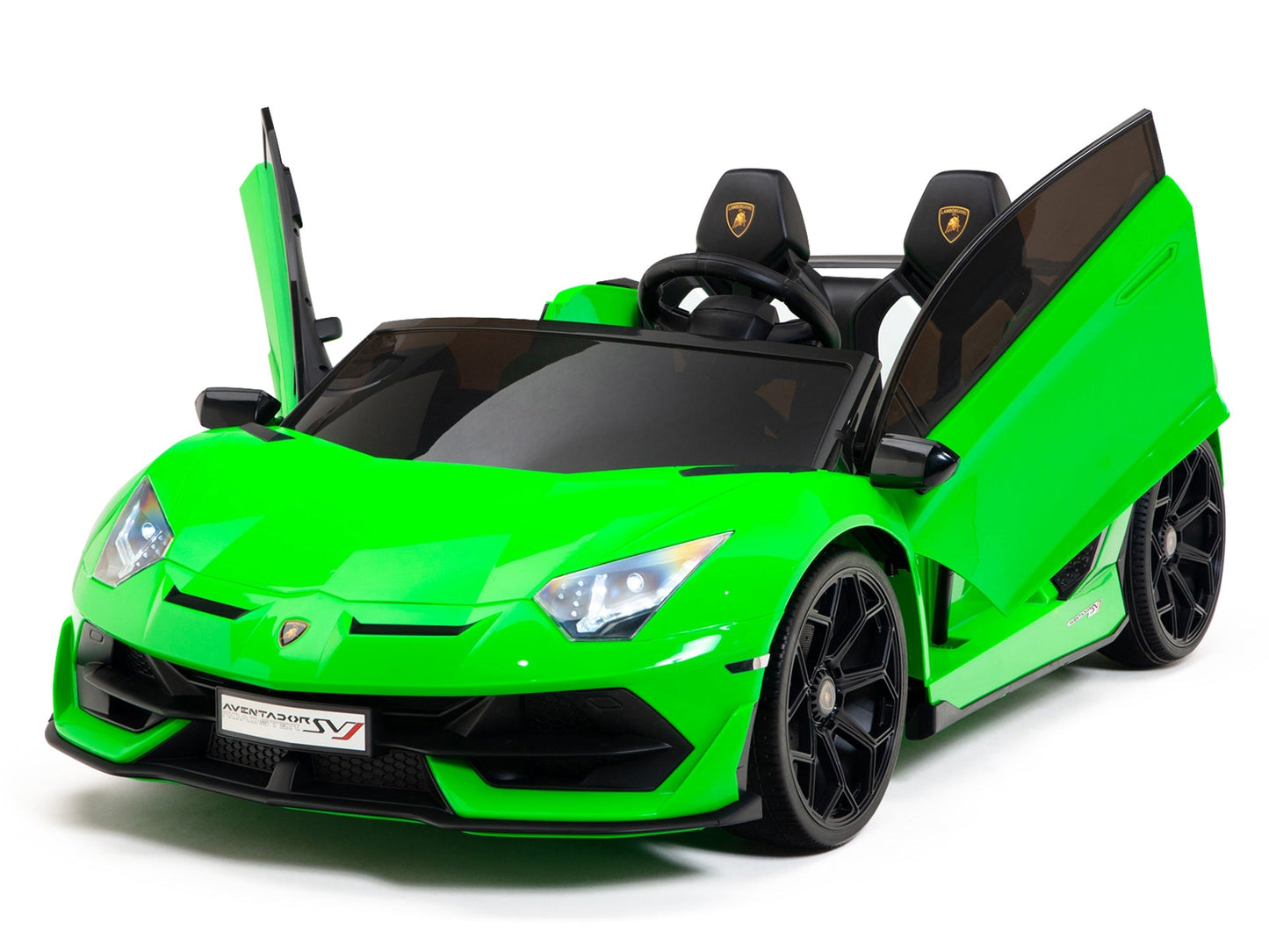 Lamborghini Aventador SVJ Drift Edition 24V Kids Ride-On Car with R/C Parental Remote | Green