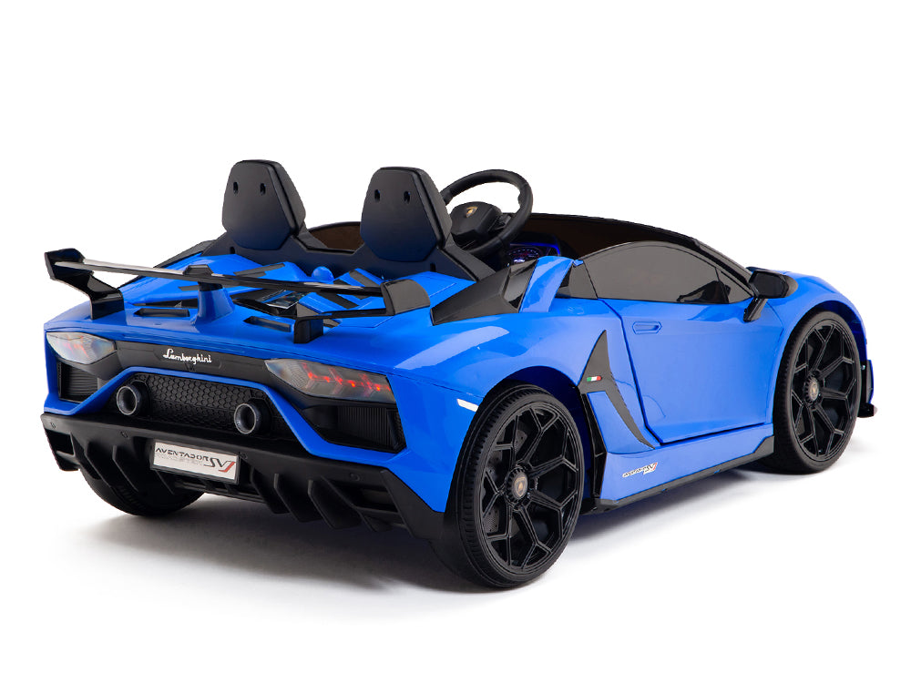 Lamborghini Aventador SVJ Drift Edition 24V Kids Ride-On Car with R/C Parental Remote | Blue