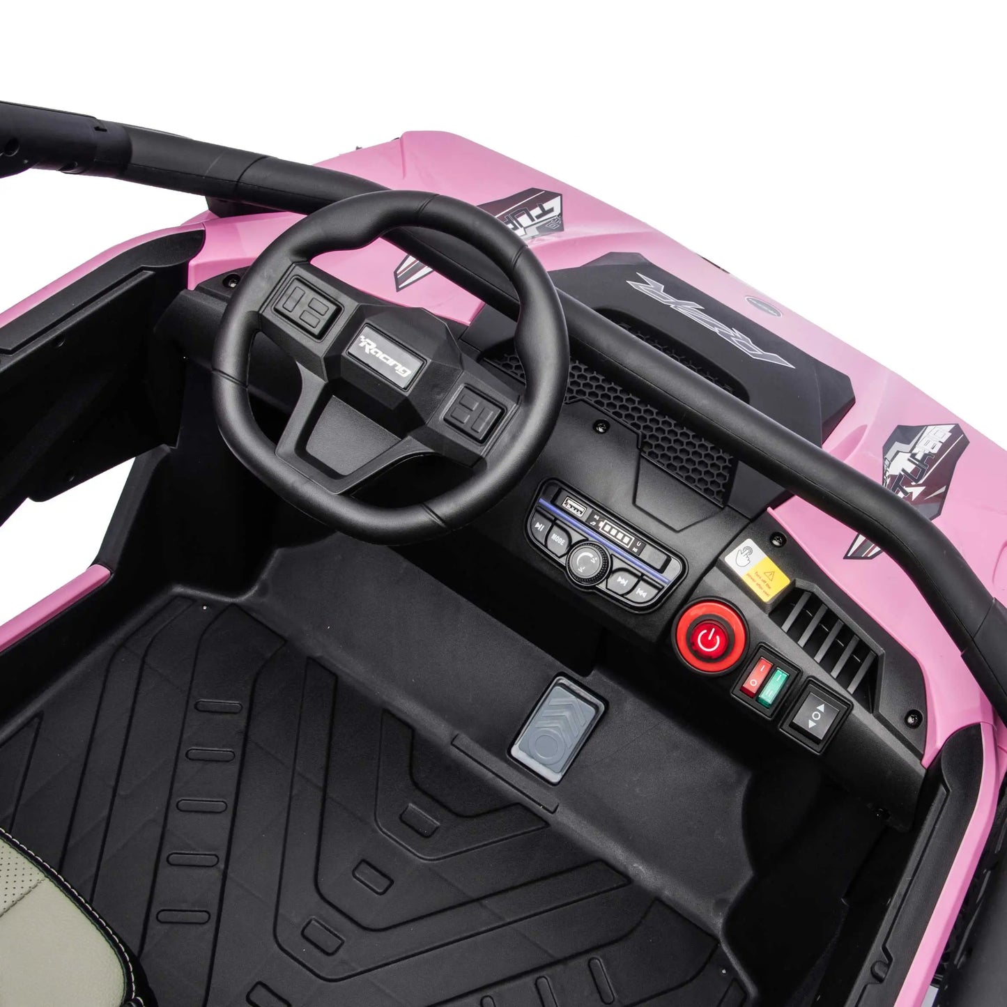 Trail Runner 24V 4WD Kids Ride-On UTV with R/C Parental Remote | Pink