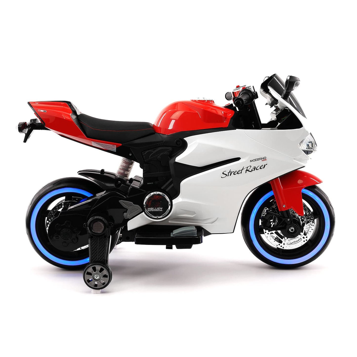 Street Racer 12V Electric Kids Ride-On Motorcycle | Red