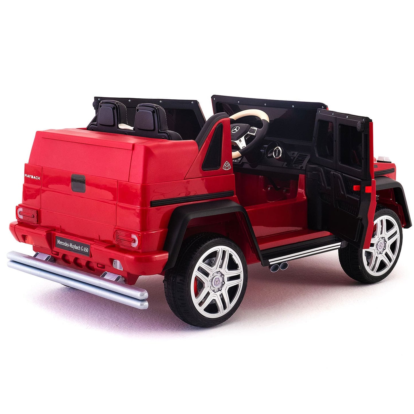 Mercedes Maybach G650 12V Kids Ride-On Car with Parental Remote | Cherry Red