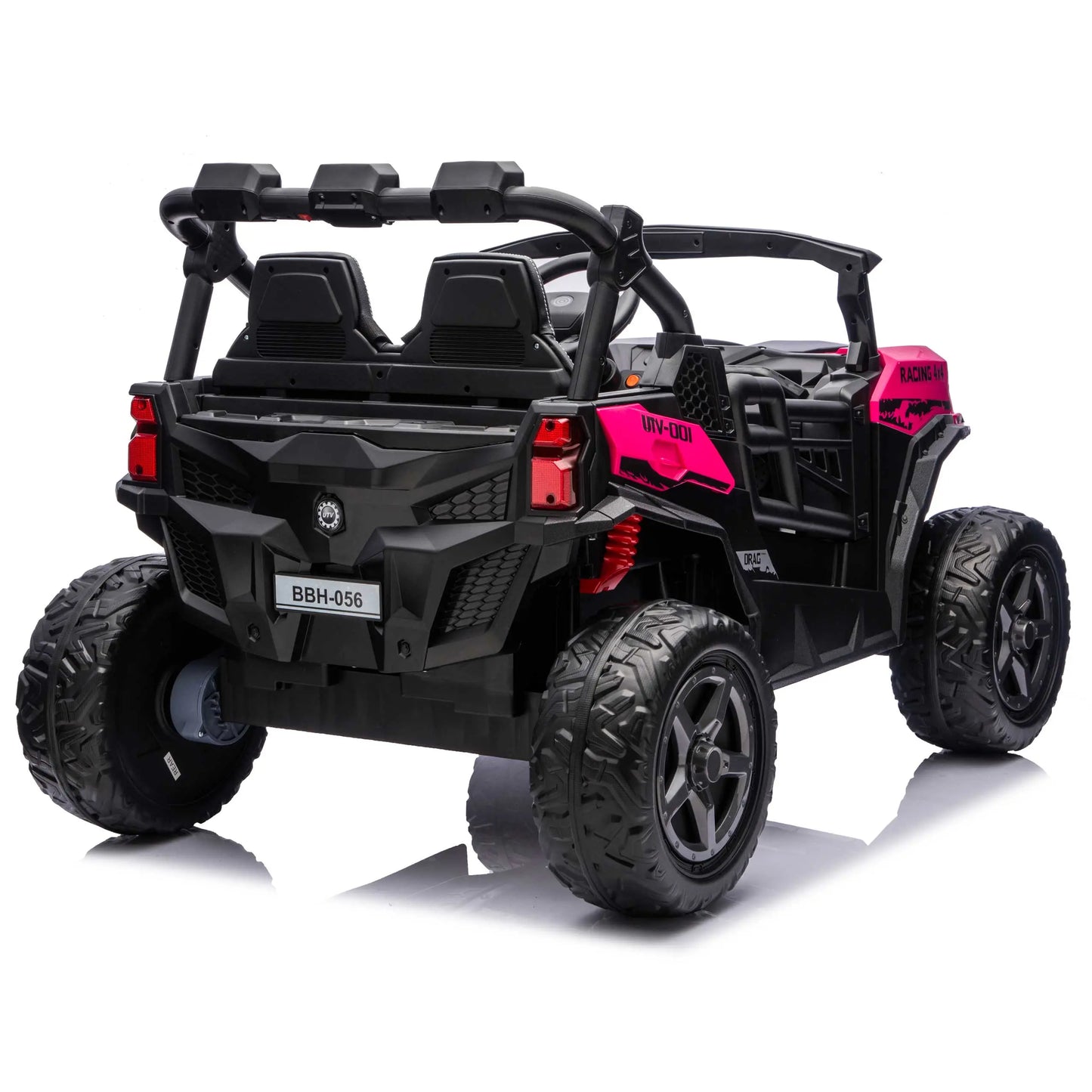 Trail Rider 24V 4WD Kids Ride-On UTV with R/C Parental Remote | Deep Pink