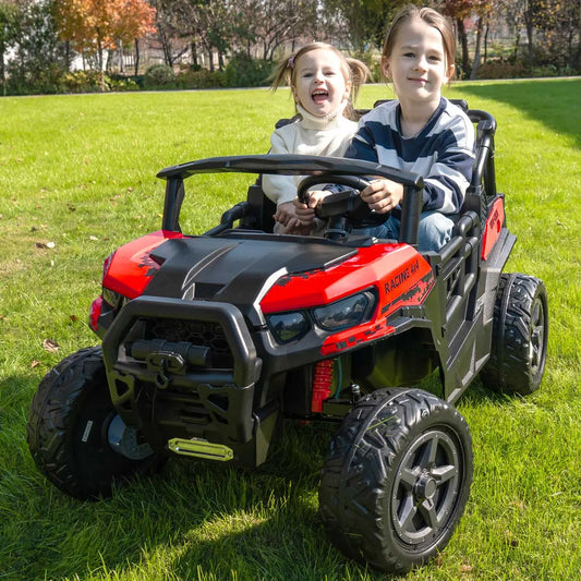 Trail Rider 24V 4WD Kids Ride-On UTV with R/C Parental Remote | Red