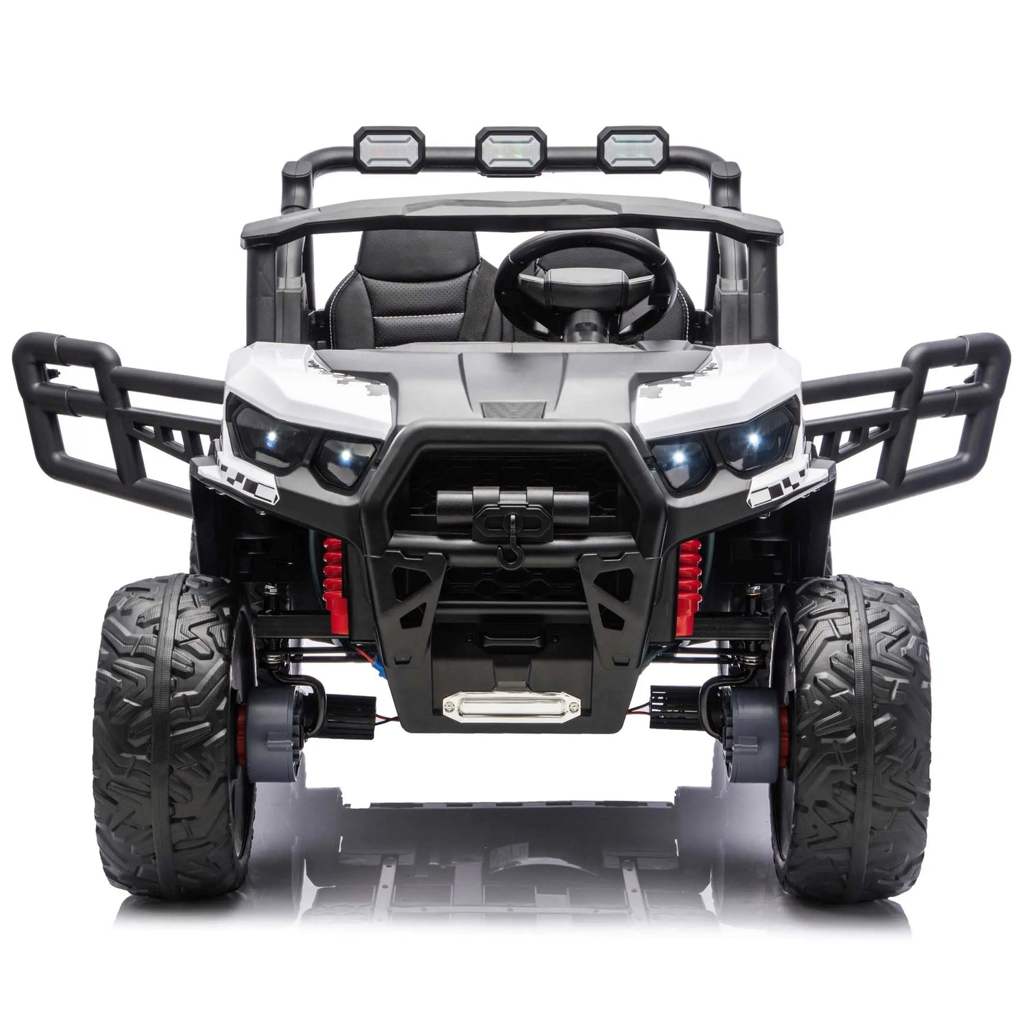 Trail Rider 24V 4WD Kids Ride-On UTV with R/C Parental Remote | White