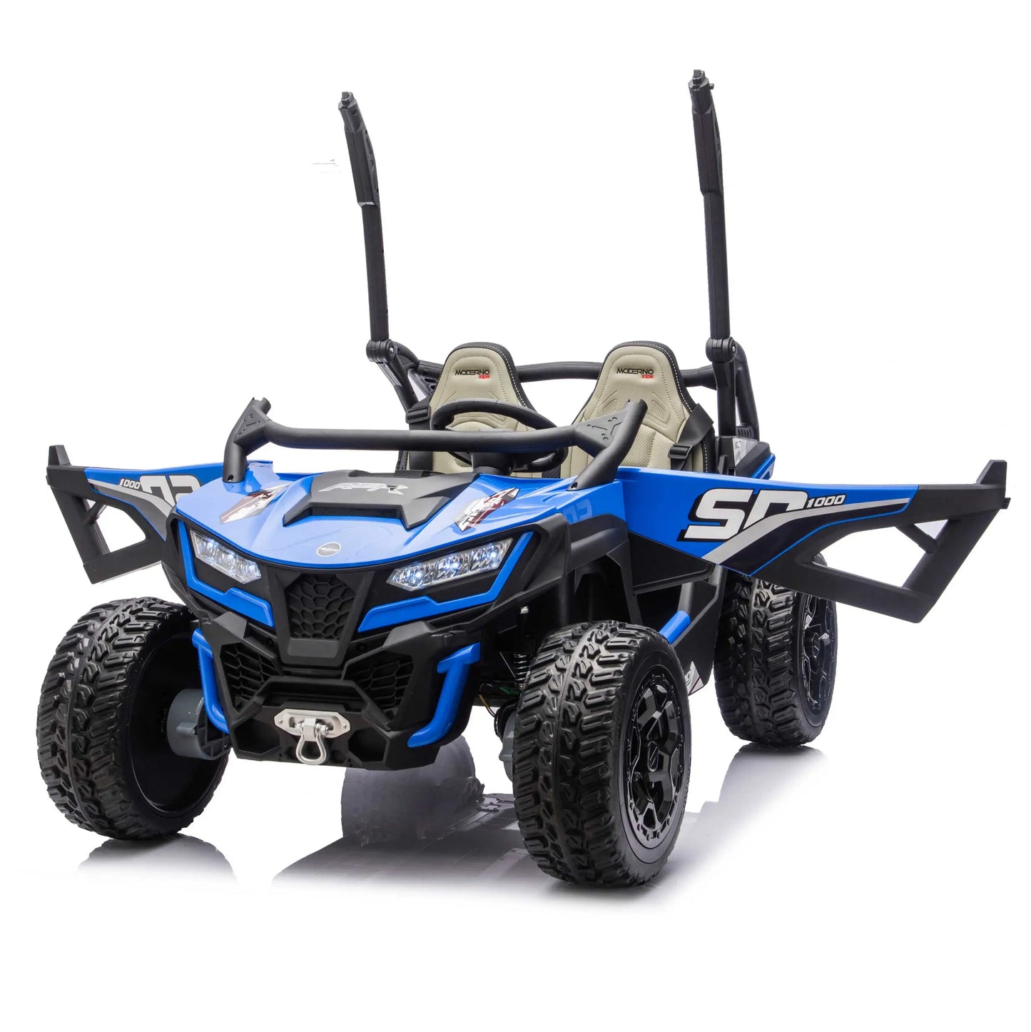 Trail Runner 24V 4WD Kids Ride-On UTV with R/C Parental Remote | Blue