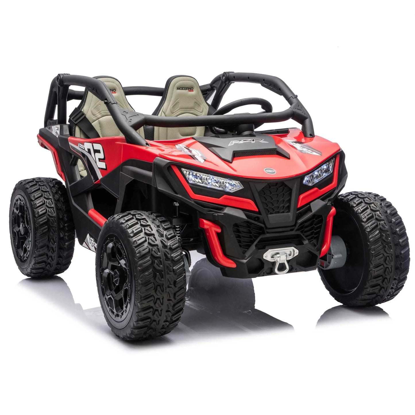 Trail Runner 24V 4WD Kids Ride-On UTV with R/C Parental Remote | Red