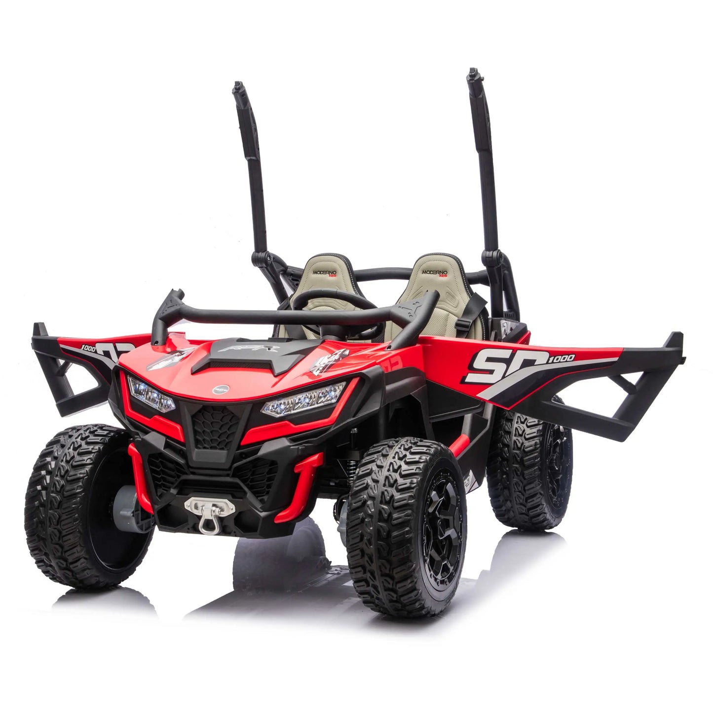 Trail Runner 24V 4WD Kids Ride-On UTV with R/C Parental Remote | Red