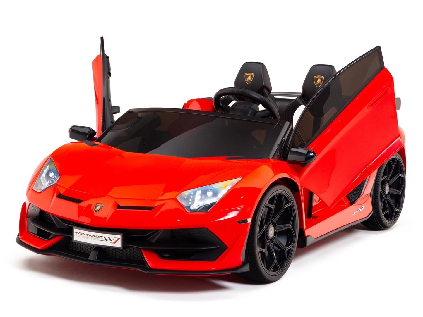 Lamborghini Aventador SVJ Drift Edition 24V Kids Ride-On Car with R/C Parental Remote | Red