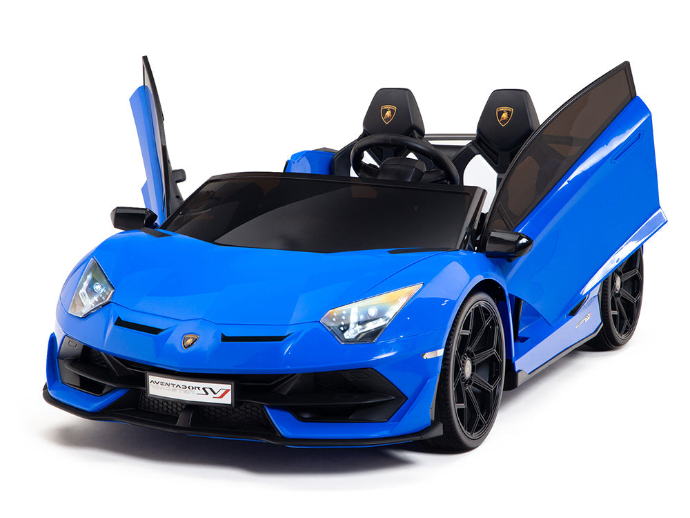 Lamborghini Aventador SVJ Drift Edition 24V Kids Ride-On Car with R/C Parental Remote | Blue