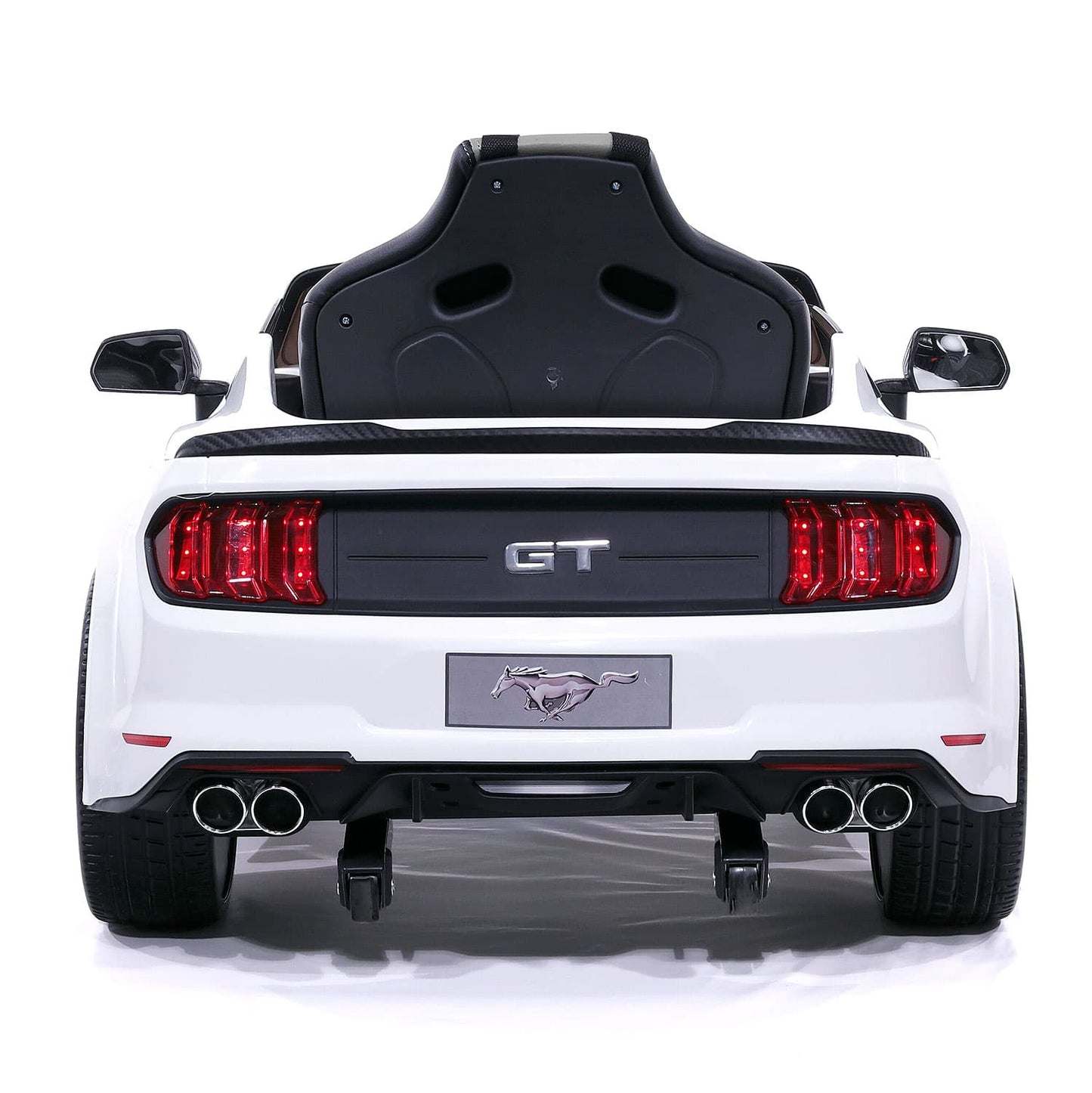 Ford Mustang GT Custom Edition 24V Kids Ride-On Car with R/C Parental Remote | White