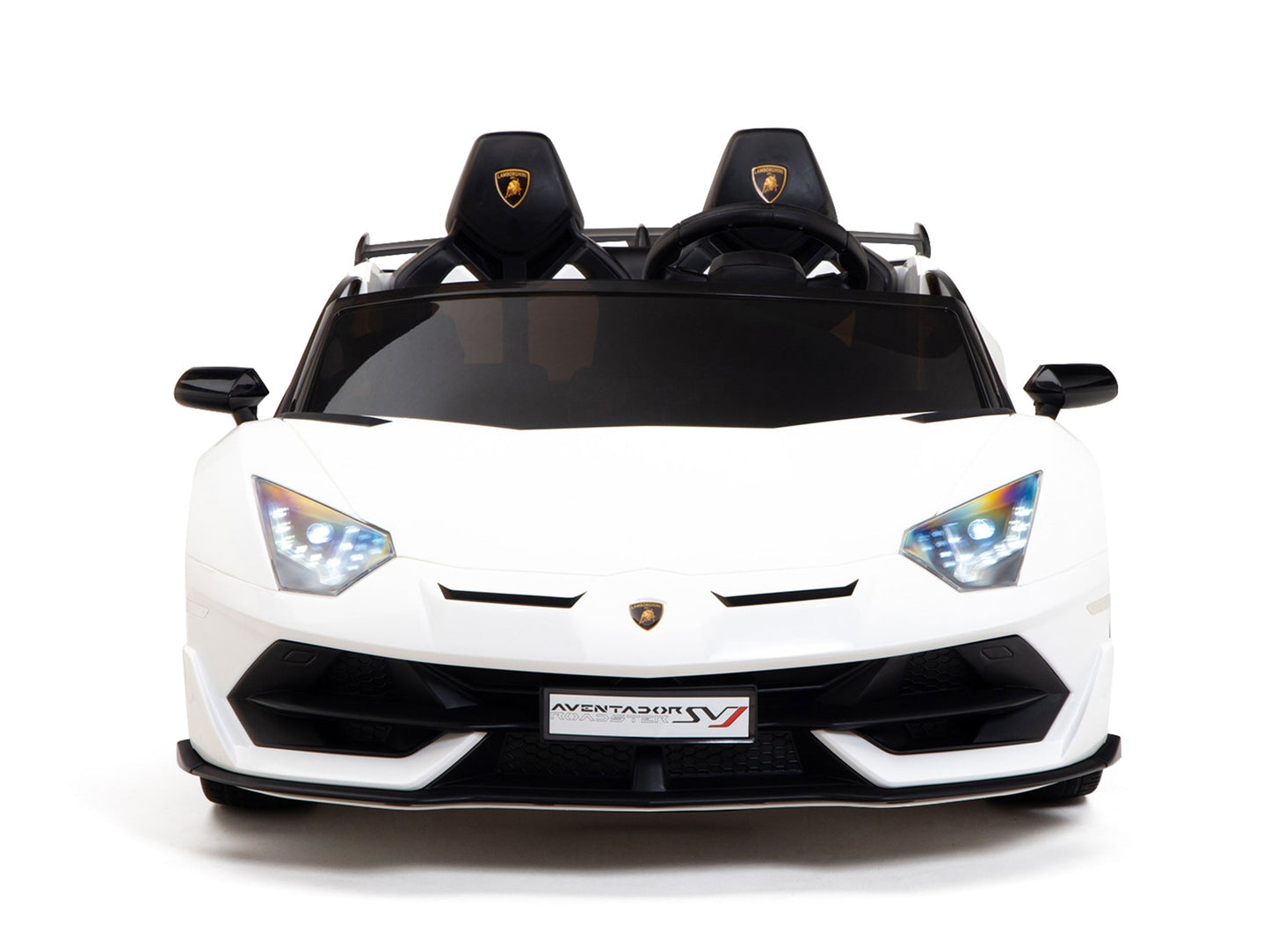 Lamborghini Aventador SVJ Drift Edition 24V Kids Ride-On Car with R/C Parental Remote | White